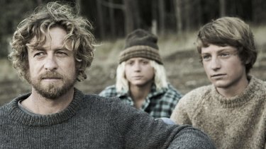 Yearning: Simon Baker, Samson Coulter and Ben Spence in the first photo for the film <i>Breath</i>, which has started shooting in Western Australia.