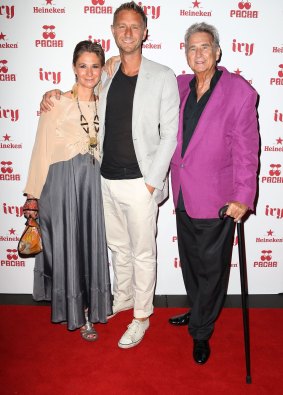 Bettina, Justin and John Hemmes at their inner city establishment The Ivy in 2012.