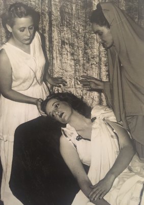 Joy Hruby playing Desdemona in <i>Othello</i> when she was studying at the Whitehall Academy of Dramatic Art. 