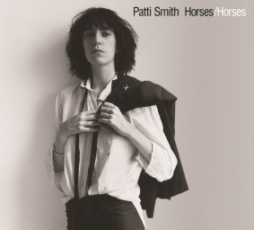 The cover of Patti Smith's <i>Horses</i> album,Â with its iconic photograph by Robert Mapplethorpe.