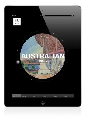 The Art Gallery of NSW's Australian art iPad app.