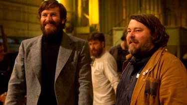 Free Fire director Ben-Wheatley (right) with actor Armie Hammer.