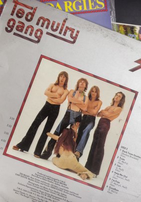 Uncovered: The saucy back cover of Ted Mulry Gang's 1976 album Struttin.