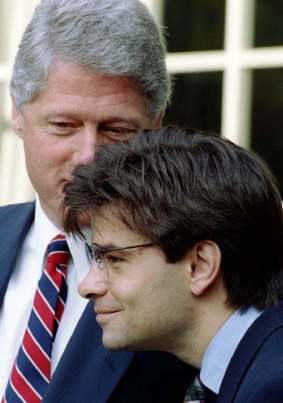 George Stephanopoulos with Bill Clinton in 1993.