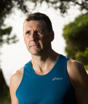 Michael Crawley, at Coogee, will be running in The Sydney Morning Herald Half Marathon.