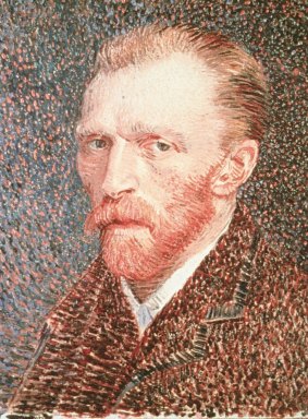 A self-portrait by van Gogh: "I put my heart and soul into my work,'' he wrote, ''and have lost my mind in the process." 