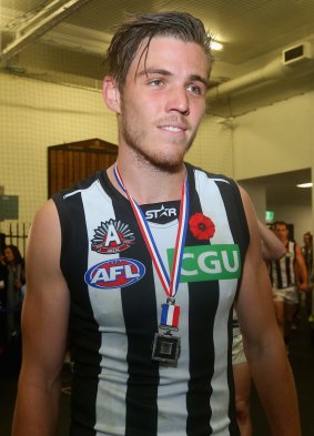 Paul Seedsman after winning the Anzac Day Medal this year.