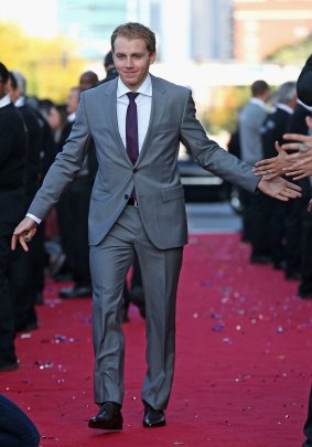 Patrick Kane greets fans at a "red carpet" Blackhawks event in 2013.