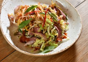 The Thai beef salad at Spoonbill.