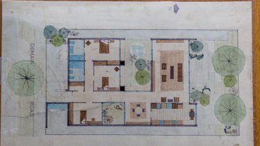The original plan for the house. 