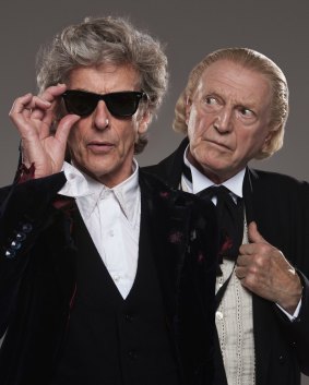 Peter Capaldi and David Bradley star in the Doctor Who Christmas Special.