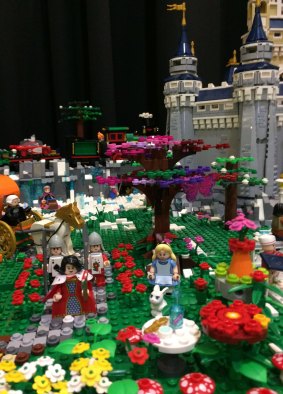A detail from Jacob Krog's Disney creation at Brick Expo at the Hellenic Club this weekend.