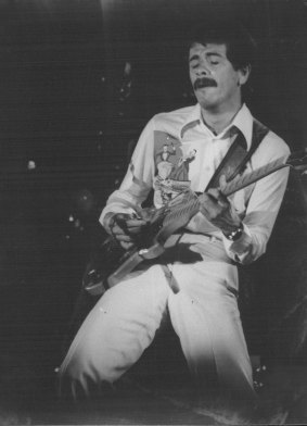 Carlos Santana performs at Paul Dainty's Rockarena, November 11, 1977.