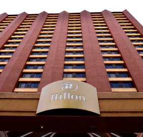 Familiar landmark: The Hilton on the Park, opposite the MCG, will soon have a new name. 