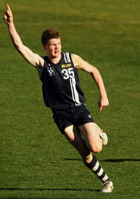 Flashback: Patrick Dangerfield playing in the TAC Cup.