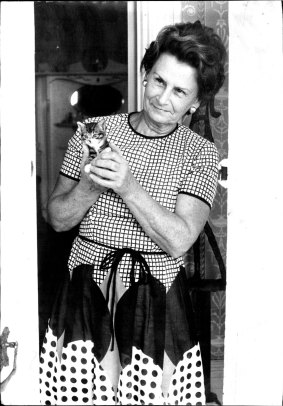 Mary Crean, wife of the treasurer Frank Crean, in 1973.
