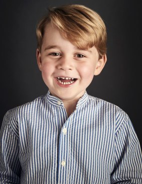A new portrait of Prince George has been released for his fourth birthday.