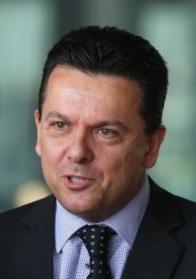 Senator Nick Xenophon says he can't in "good conscience" support the government's universities proposal. 