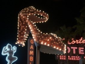 The shoe goes up in lights in <i>Neon</I>.