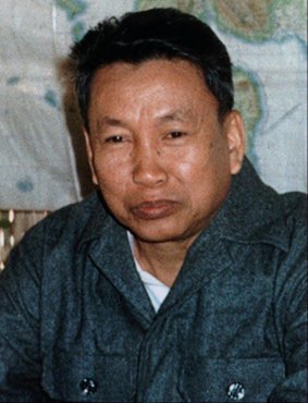 Pol Pot, once "Brother Number One" in the Khmer Rouge, photographed in 1979.