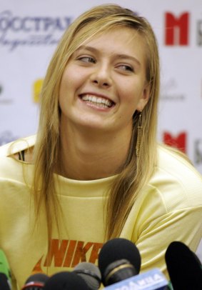 So young: 17-year-old Maria Sharapova.