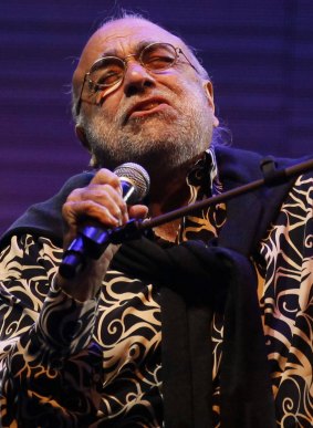 Demis Roussos performs in northern Lebanon in 2013.