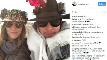 Marc Freeman and Nicole Landerer - engaged. Photo: @marcfreeman on Instagram