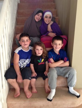 Tara Nettleton’s children: Fourteen-year-old Zaynab (back left), Hoda, Abdullah, Humzeh and Zarqawi.
