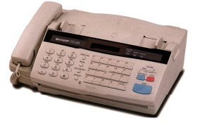Look familiar?: A Sharp phone/fax machine in 1998.