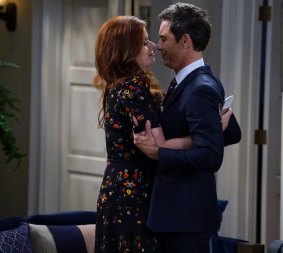 Debra Messing as Grace Adler and Eric McCormack as Will Truman in Will & Grace, its latest season premiering 11 years after its last. 