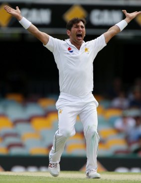 Struggle: Pakistan's Yasir Shah has battled away for wickets this series in Australia. 