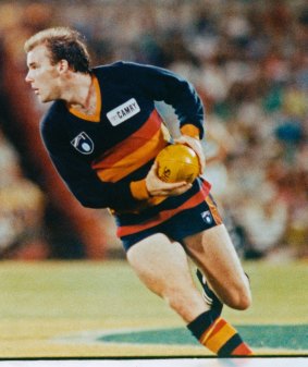 Andrew Jarman in his playing days for the Crows.