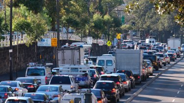 The NSW government is looking at crowdsourcing to solve the city's congestion problems. 