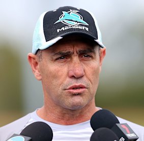 Plenty to say: Sharks coach Shane Flanagan.