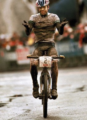 Cadel Evans during his World Cup-winning season in 1999.