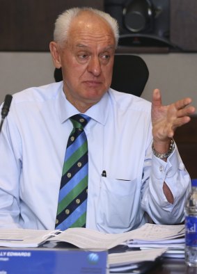 Retiring Cricket Australia chairman Wally Edwards.