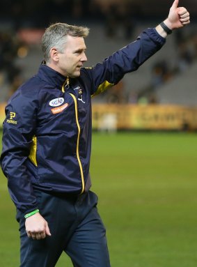 Adam Simpson concedes that his gun recruit has been  disappointing. 