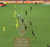 Seven or eight? Did New Zealand have eight players on the field during try after the siren? 