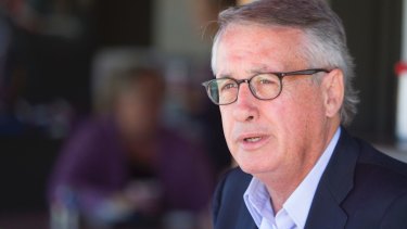 Joe Hockey says Wayne Swan, pictured, "was expecting $401.2 billion in receipts for this financial year (2014-15), this MYEFO shows we are expecting $379.5 billion in receipts for this financial year - a writedown of $21.7 billion".
