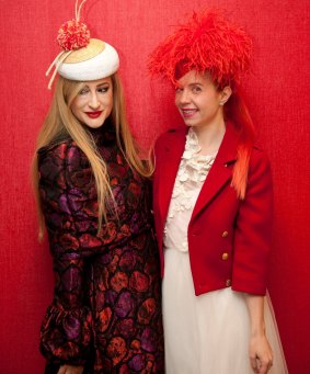  Estelle Michaelides (left) and Lady Petrova at the External Headonist launch at The Cullen.