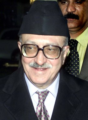 Tariq Aziz in Damascus in 2003.