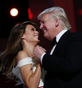 The first couple dance to 'My Way' at the Liberty Ball.