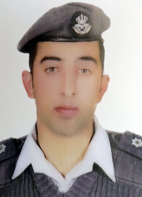 Maaz al-Kassasbeh, the Jordanian pilot who was  captured by Islamic State on December 24 in Syria.