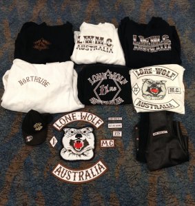 Lone Wolf Motorcycle Club clothing.