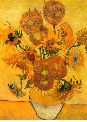 Vincent van Gogh's Sunflowers. 