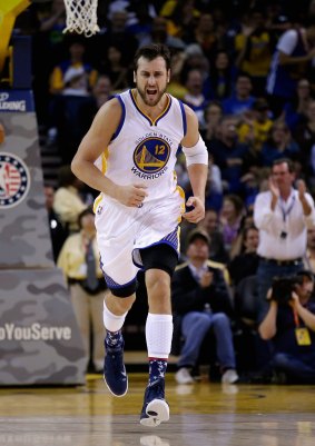 Strong start to the season: Boomers centre Andrew Bogut's been playing well for the Warriors.