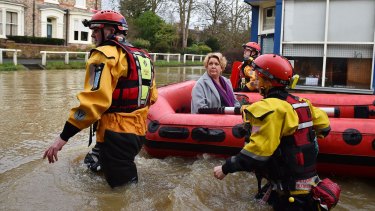 Rescue teams evacuate residents the UK city of York - with more flooding possible this week.