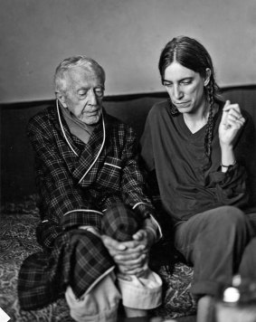 Patti Smith with composer Paul Bowles in Tangier, Morocco, in 1997.