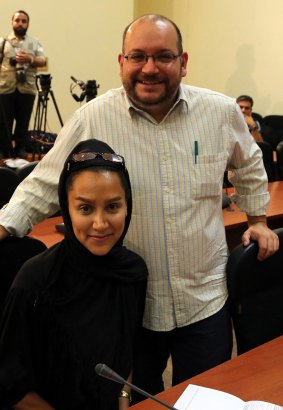 Jason Rezaian and his Iranian wife Yeganeh Salehi in 2013