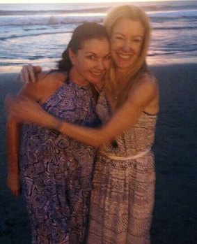 Schapelle Corby with the co-author of her memoir, Kathryn Bonella. 